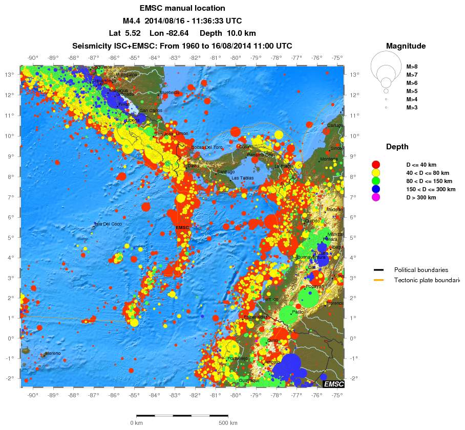 wide historical seismicity