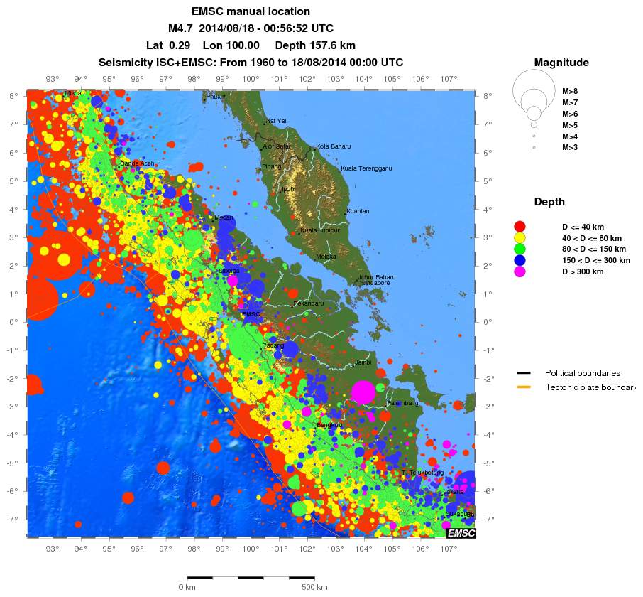 wide historical seismicity