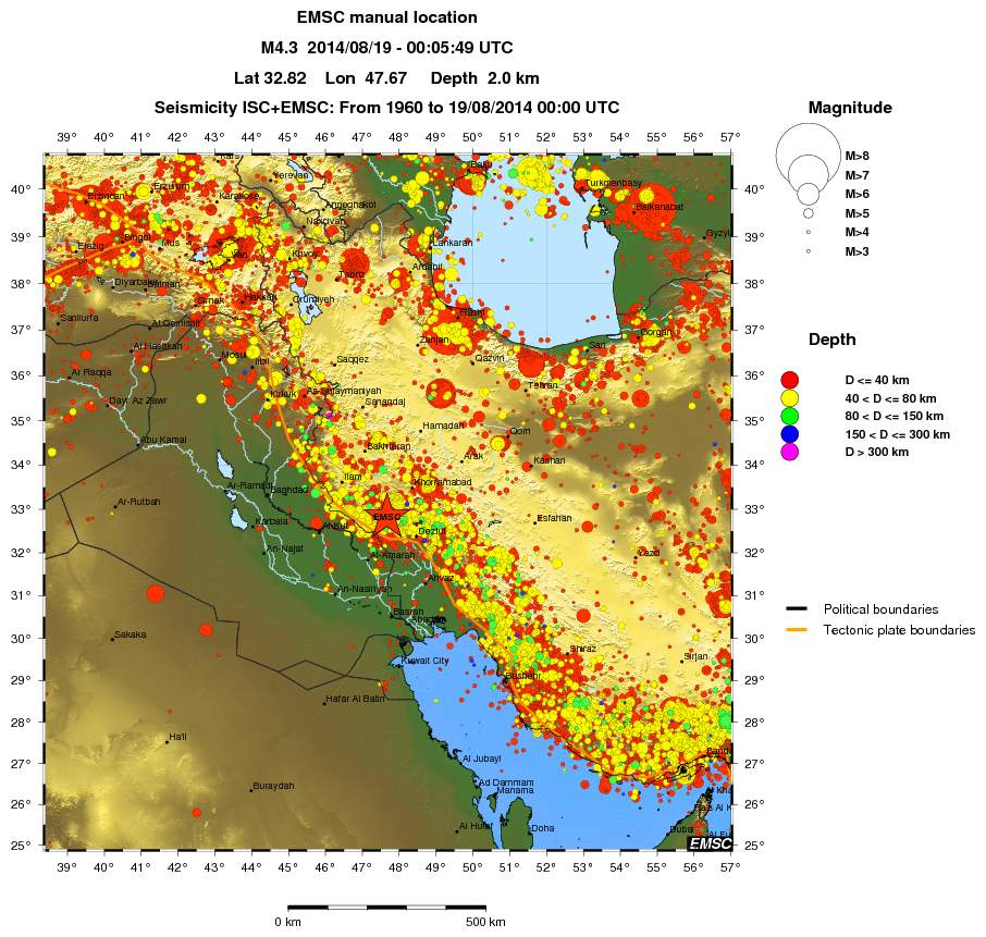 wide historical seismicity