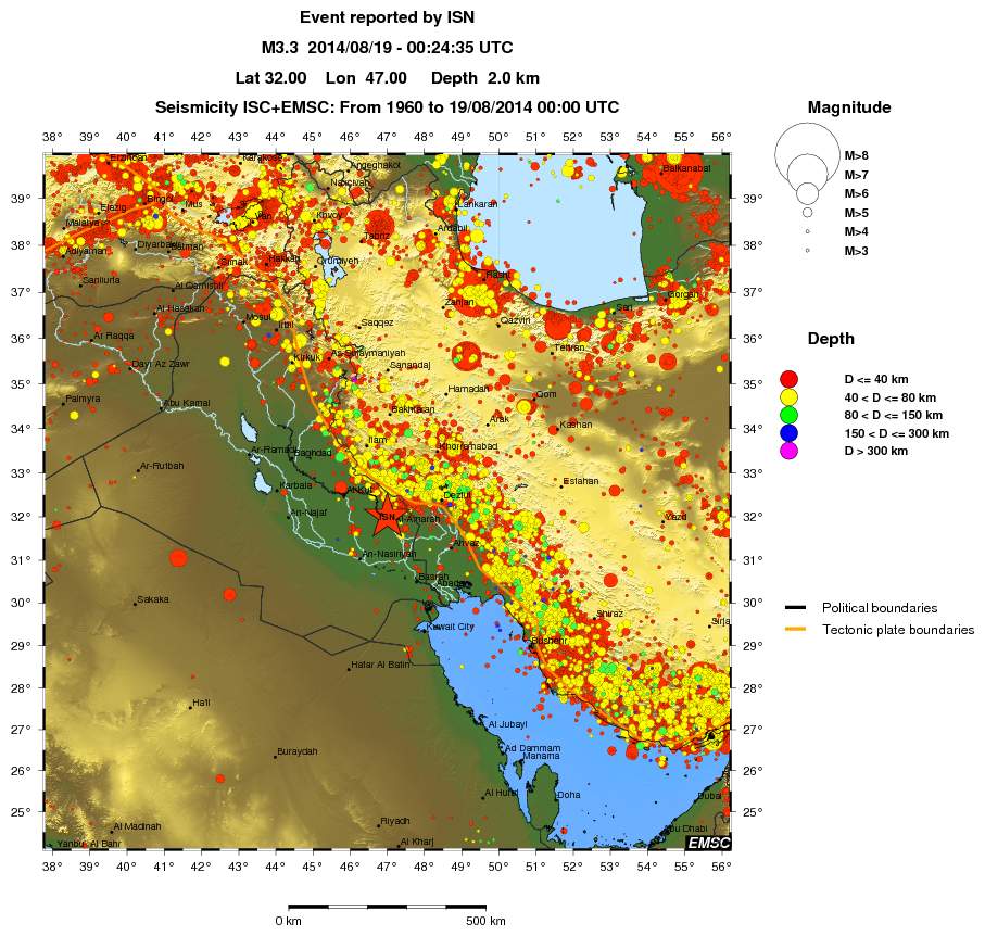 wide historical seismicity