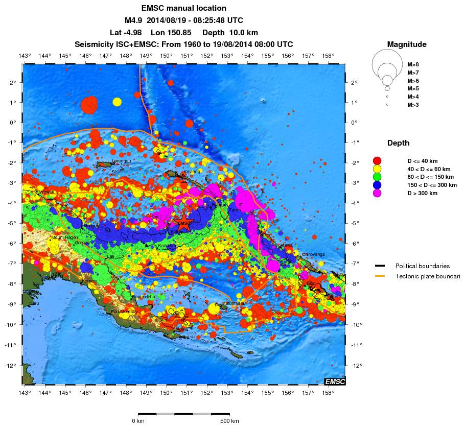wide historical seismicity