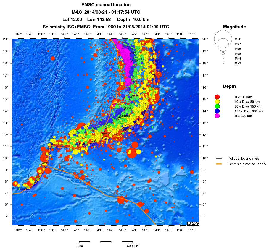wide historical seismicity