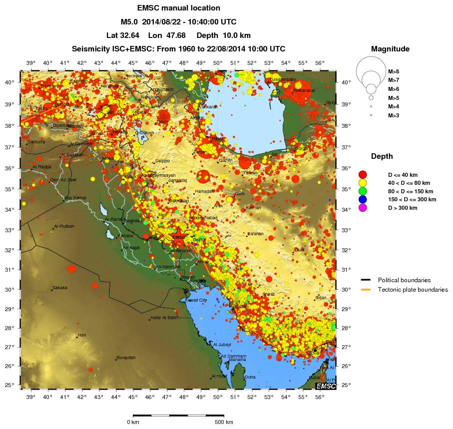 wide historical seismicity