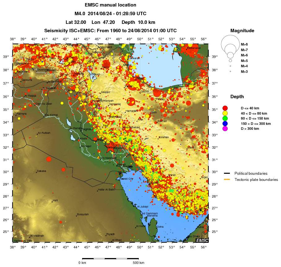wide historical seismicity