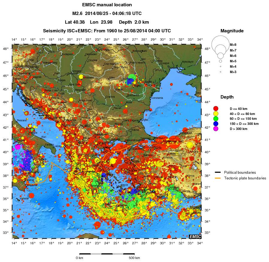 wide historical seismicity