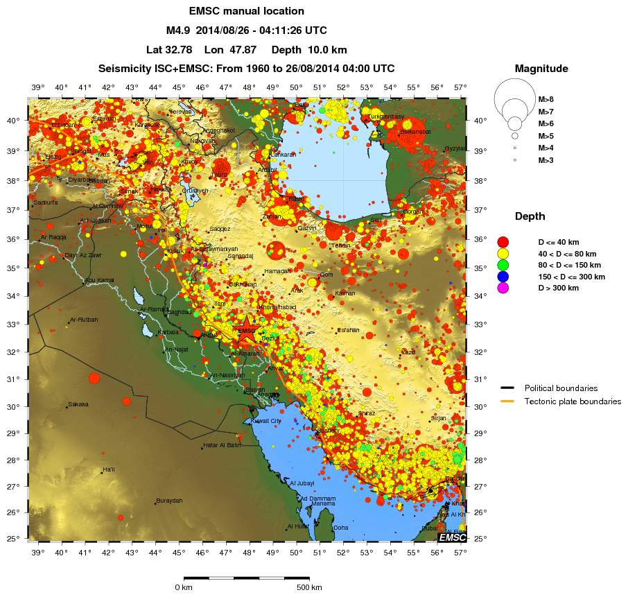wide historical seismicity