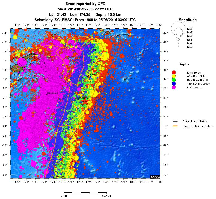 wide historical seismicity