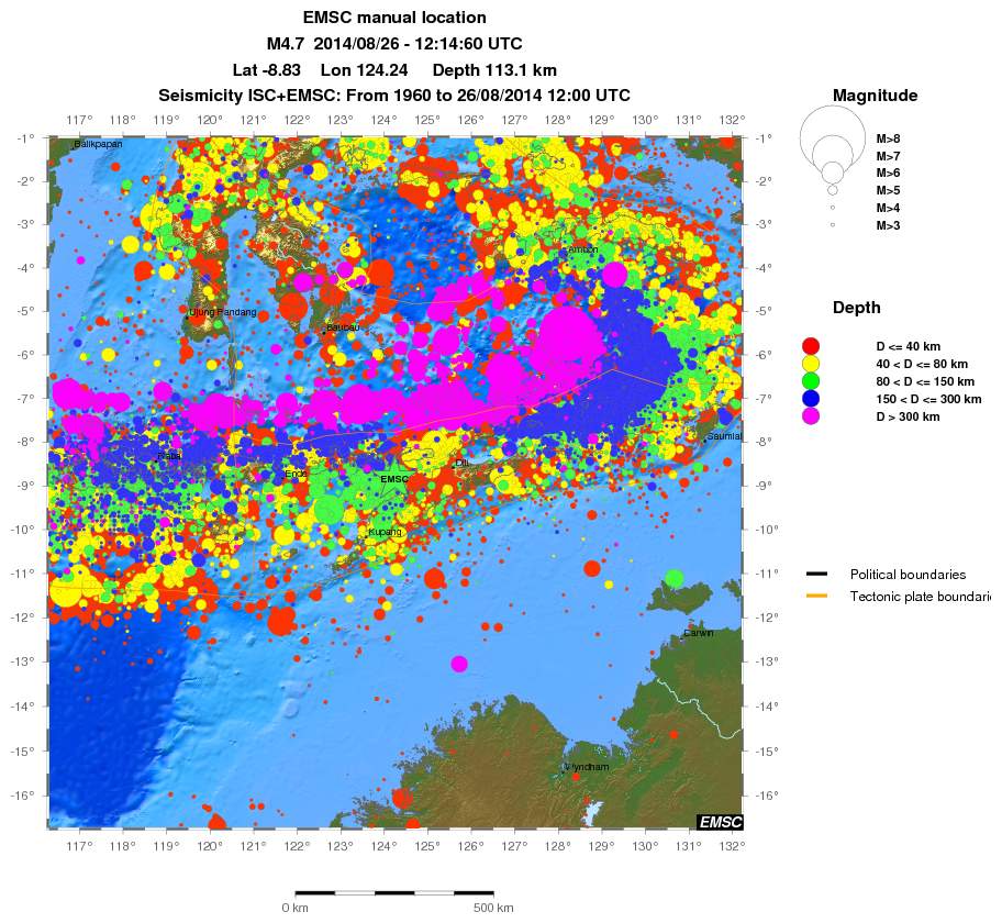 wide historical seismicity