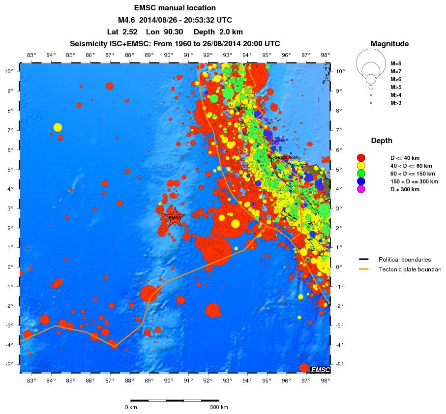 wide historical seismicity