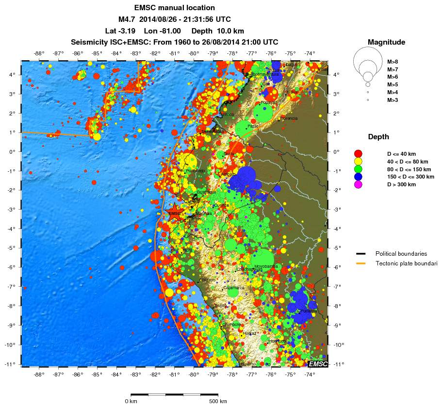 wide historical seismicity