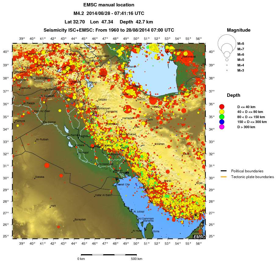 wide historical seismicity