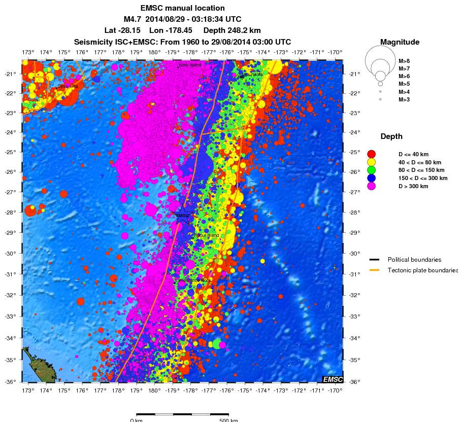 wide historical seismicity