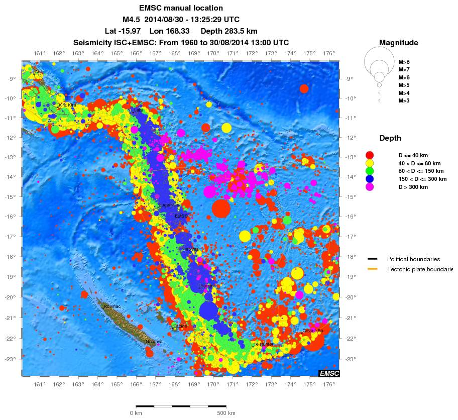 wide historical seismicity
