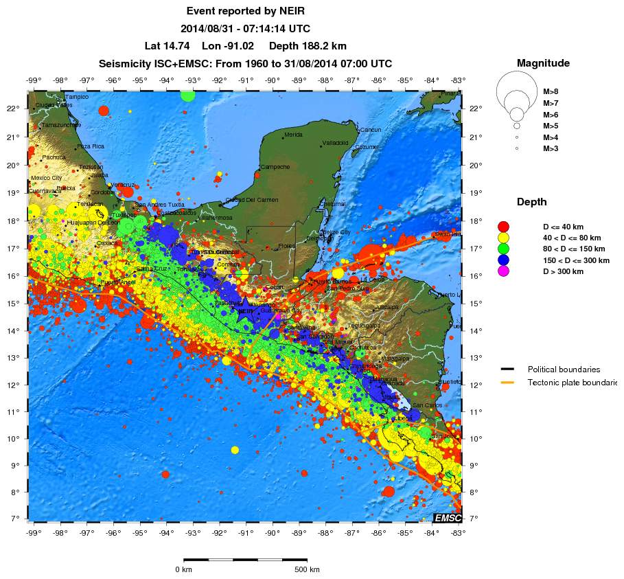 wide historical seismicity