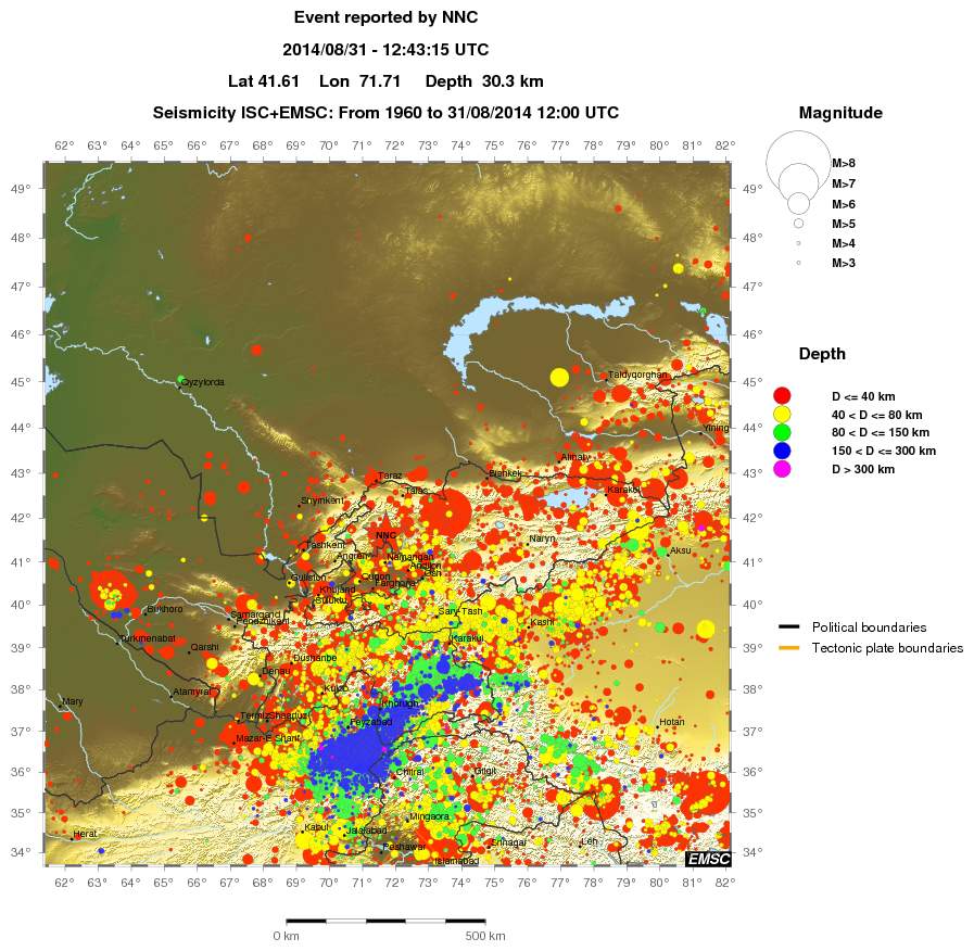 wide historical seismicity