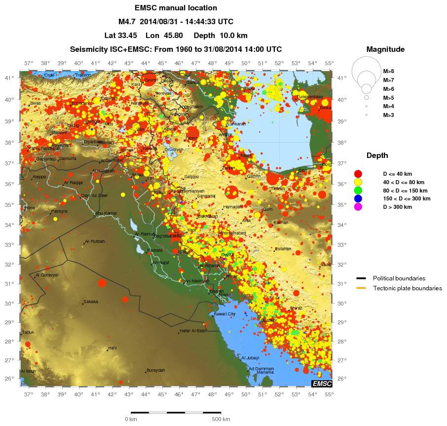 wide historical seismicity