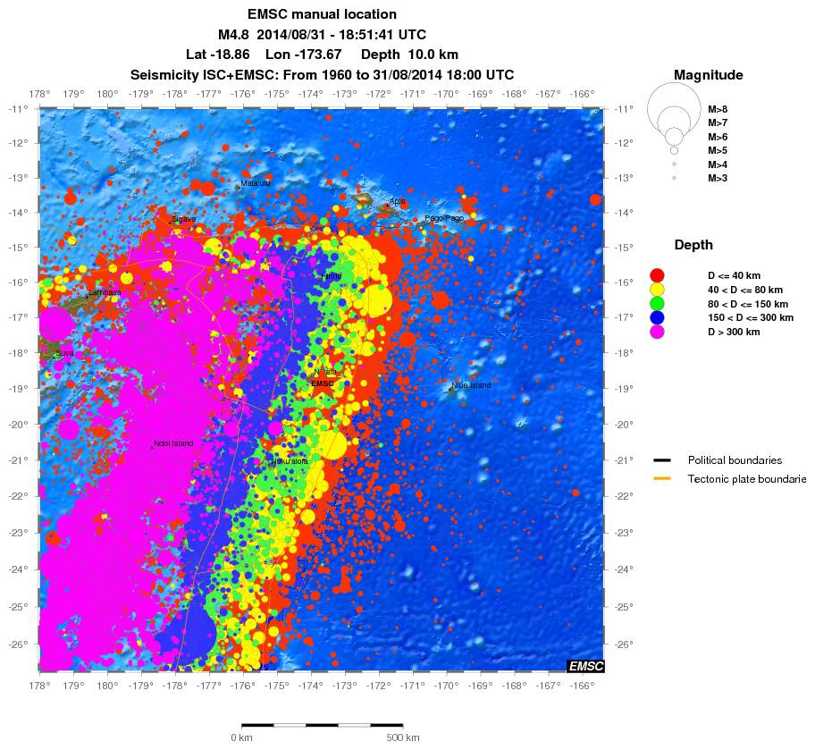 wide historical seismicity