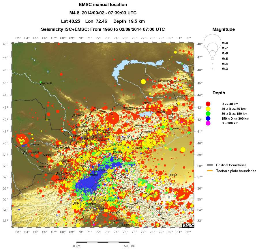 wide historical seismicity