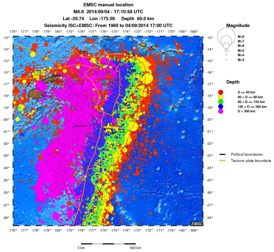 wide historical seismicity