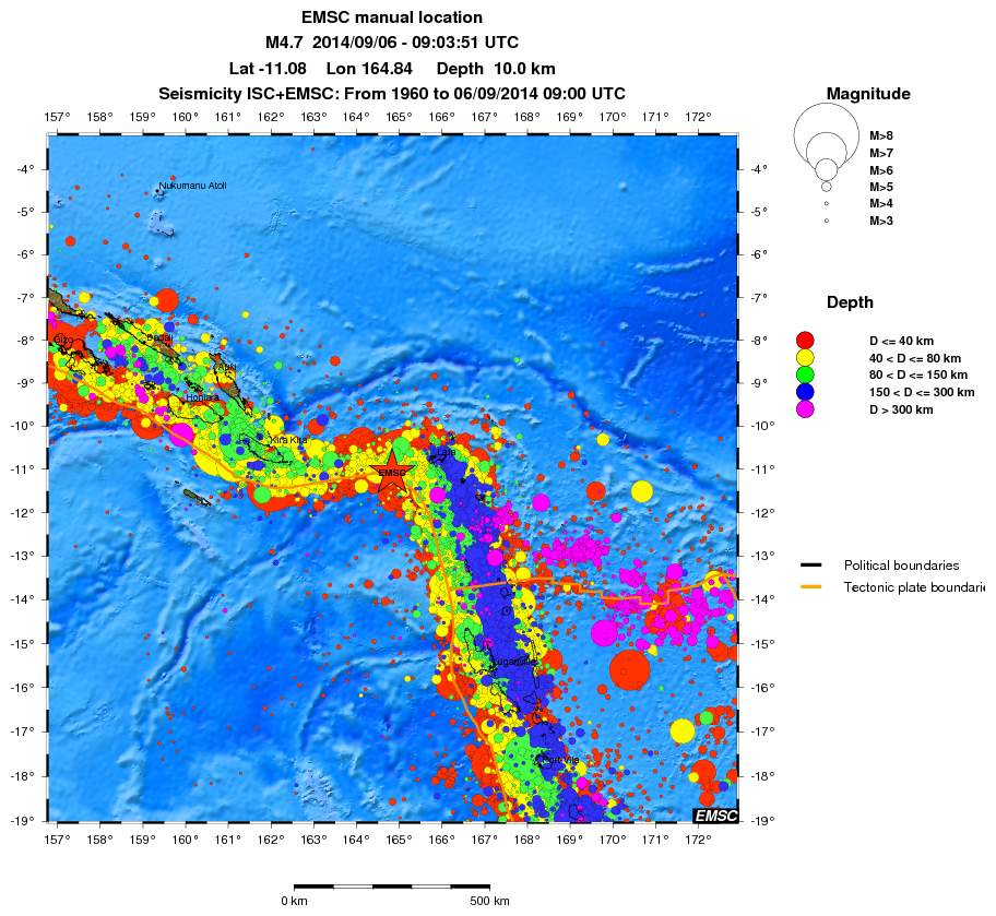 wide historical seismicity