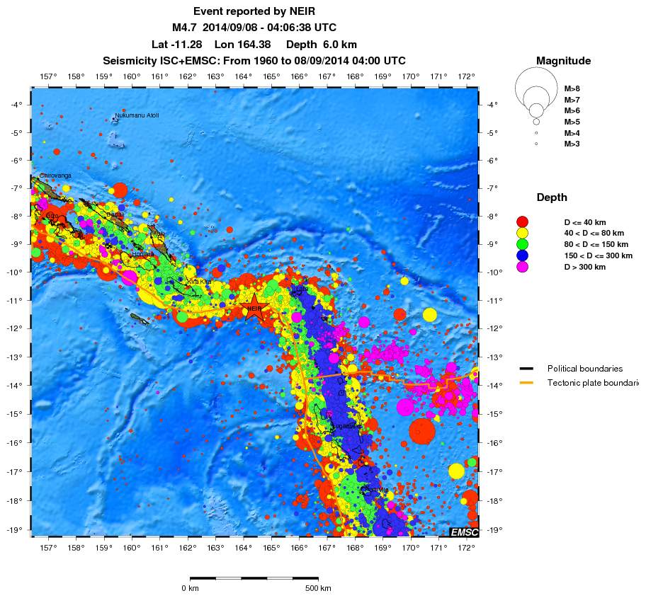 wide historical seismicity