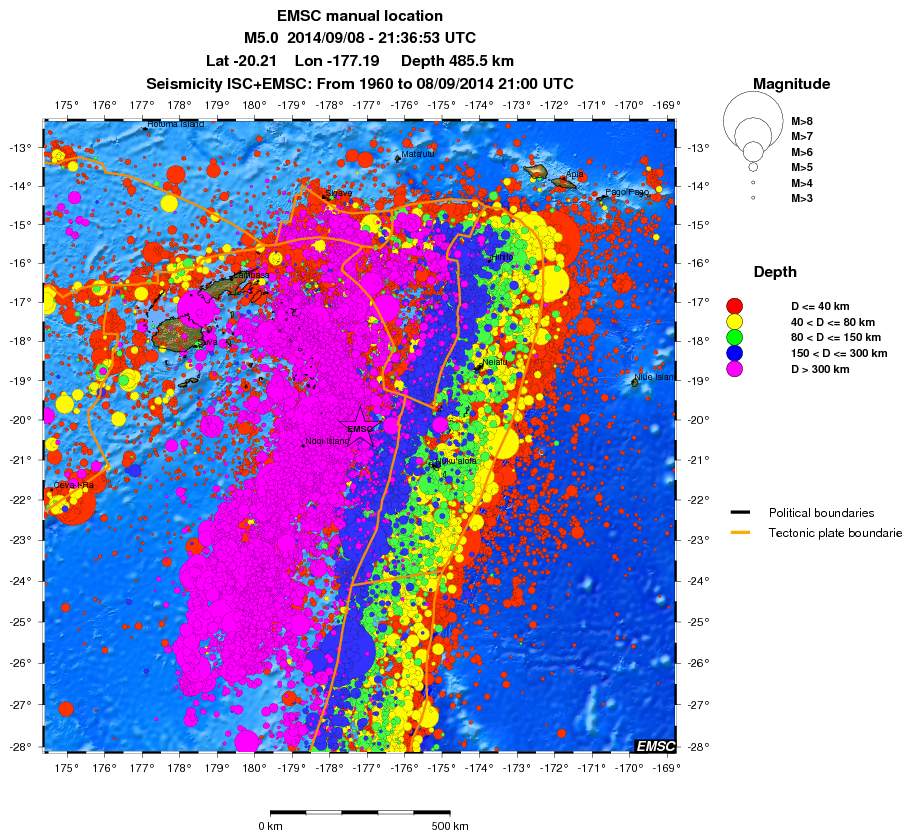 wide historical seismicity