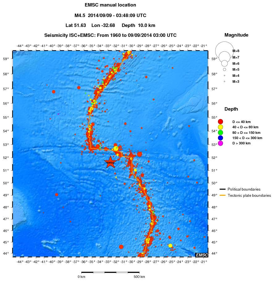 wide historical seismicity
