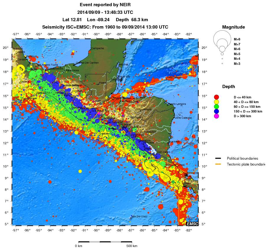 wide historical seismicity