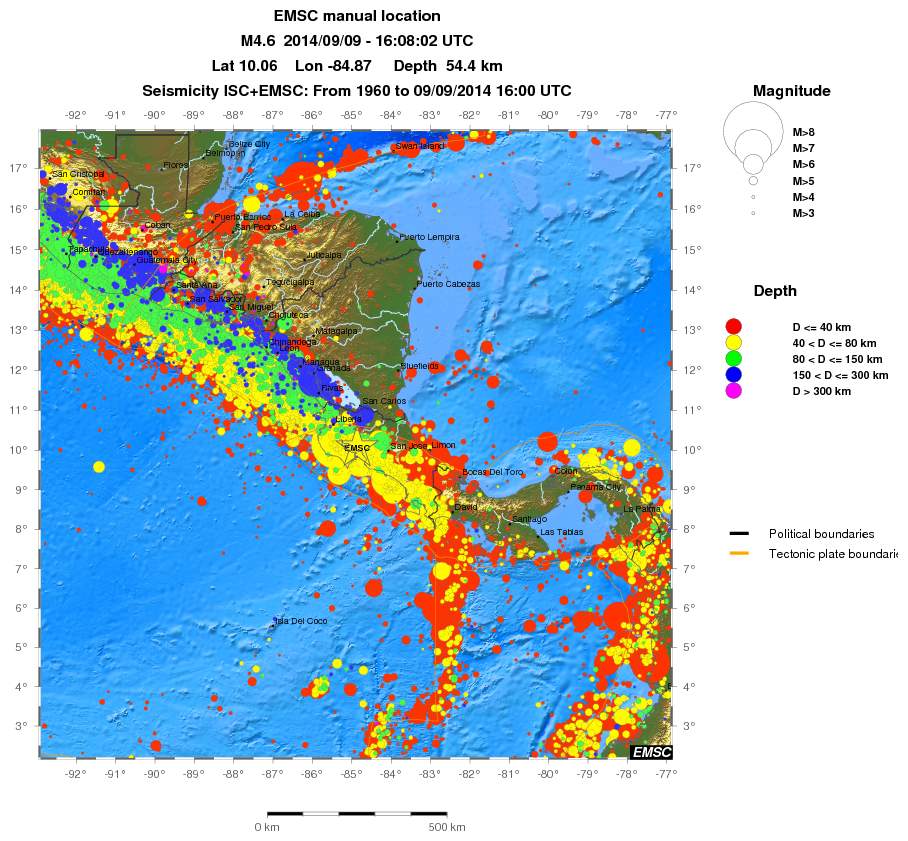 wide historical seismicity