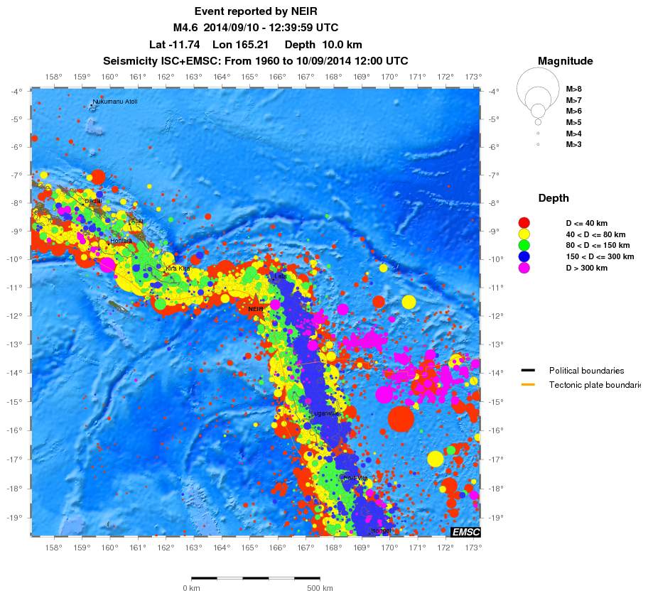 wide historical seismicity