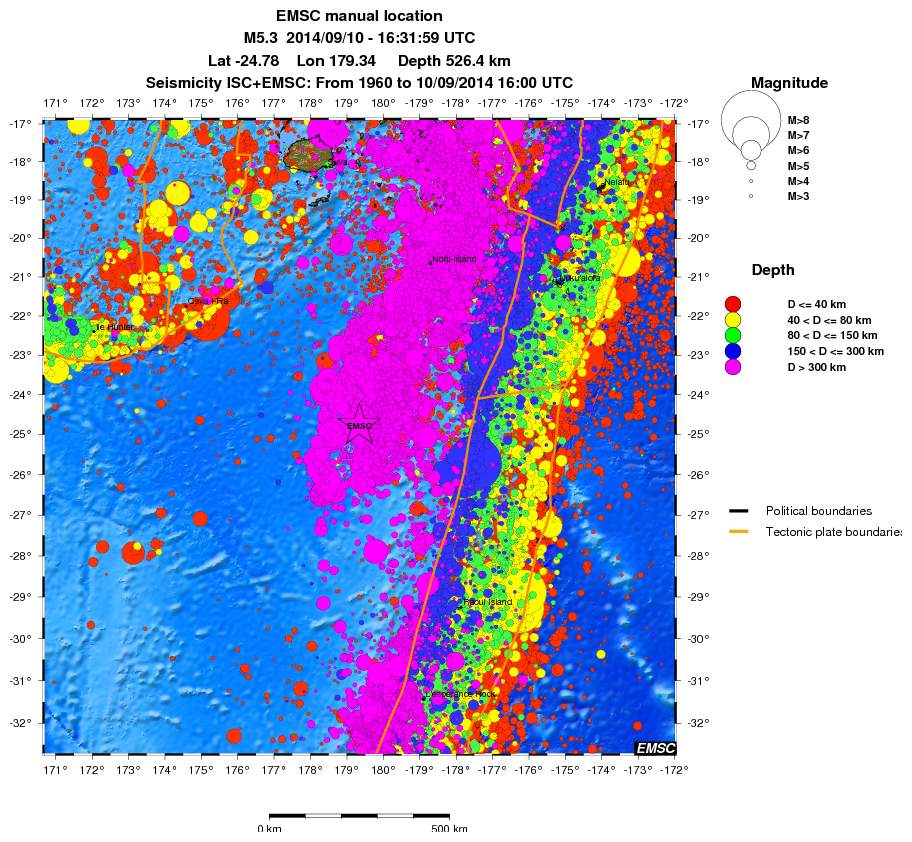 wide historical seismicity