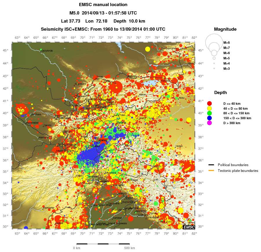 wide historical seismicity