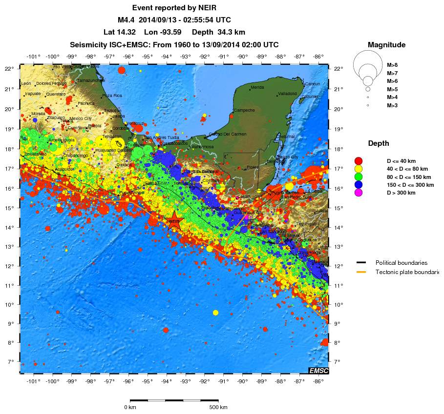 wide historical seismicity