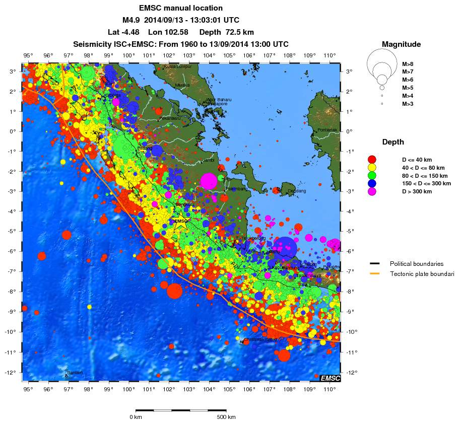 wide historical seismicity