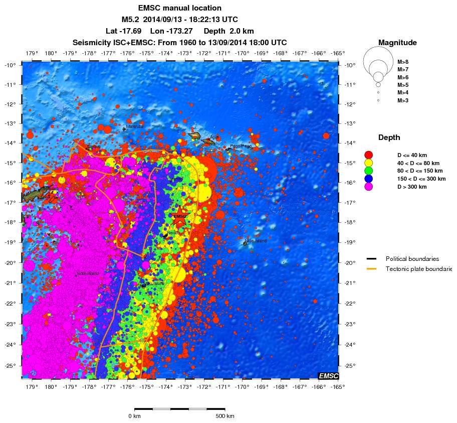 wide historical seismicity