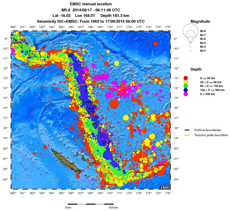 wide historical seismicity