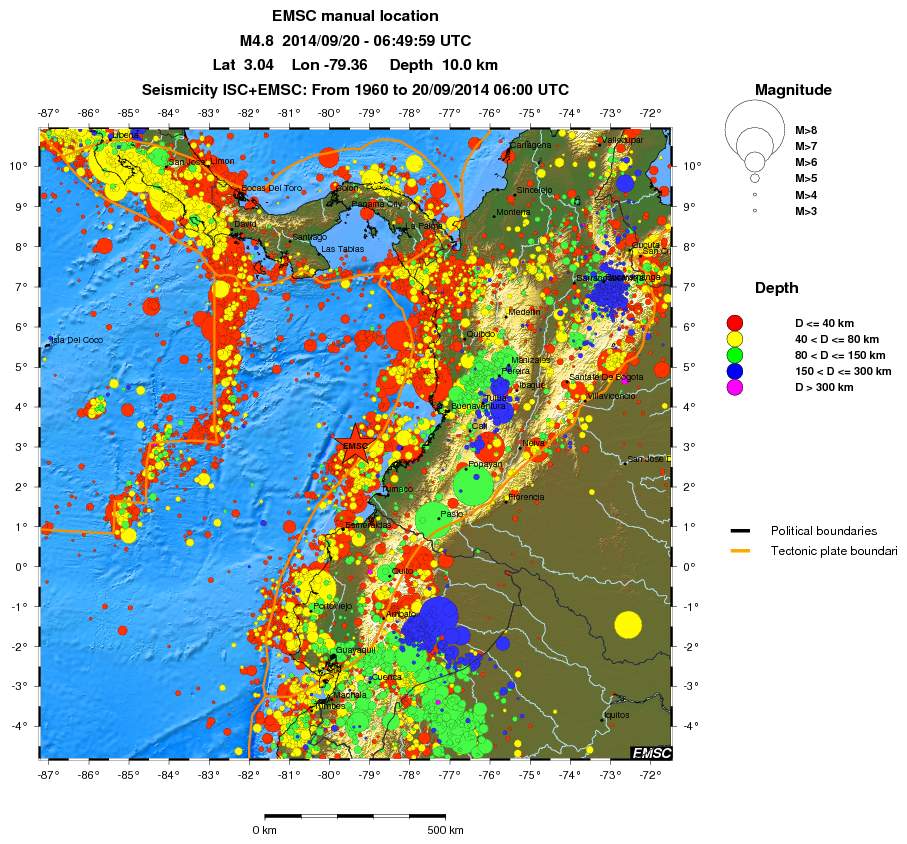 wide historical seismicity