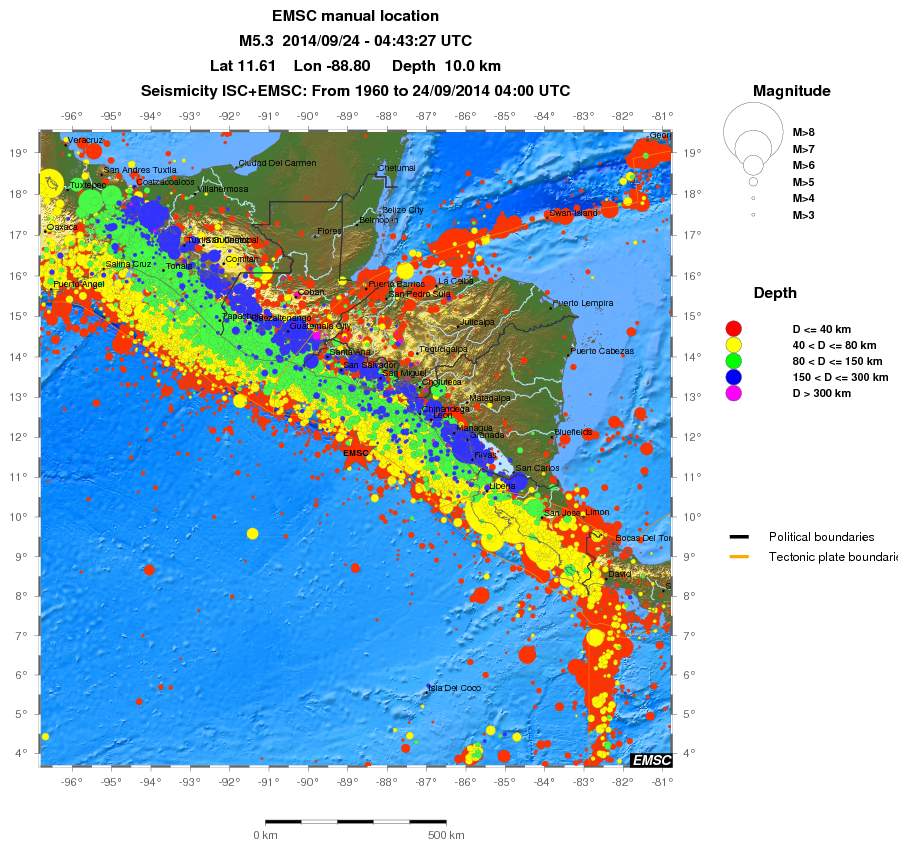 wide historical seismicity