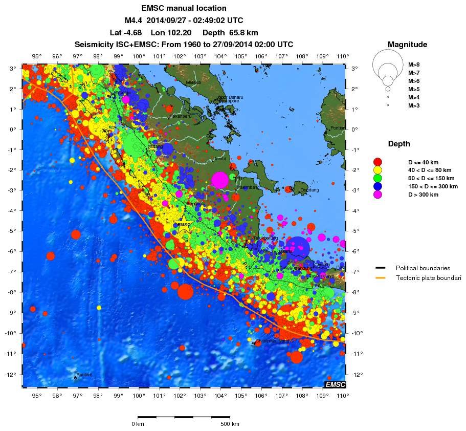 wide historical seismicity