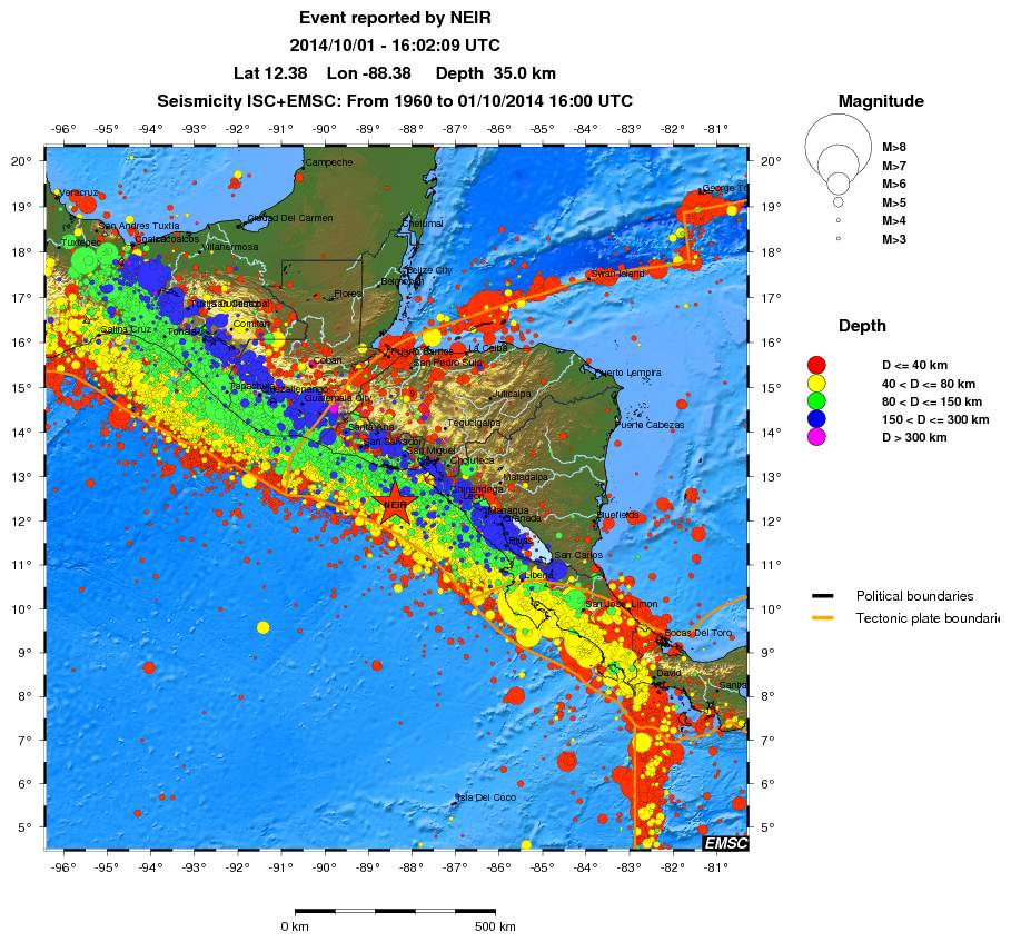 wide historical seismicity