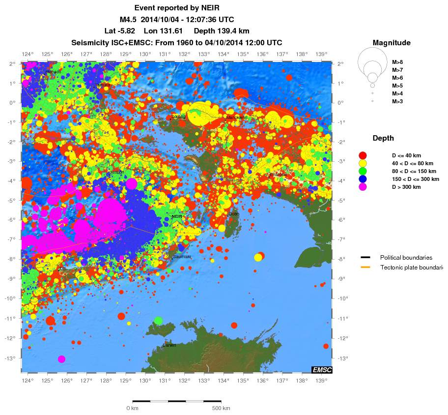 wide historical seismicity