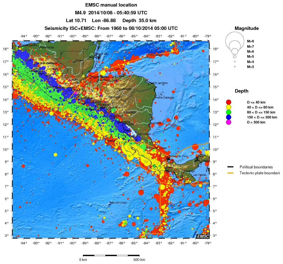 wide historical seismicity