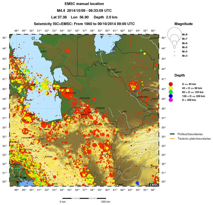 wide historical seismicity