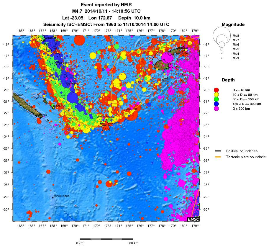 wide historical seismicity
