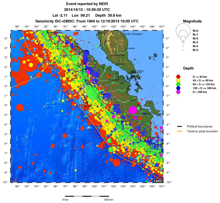 wide historical seismicity