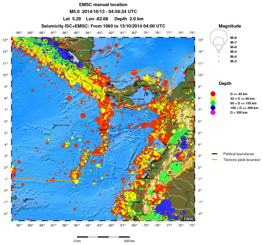 wide historical seismicity