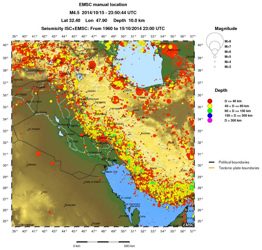 wide historical seismicity