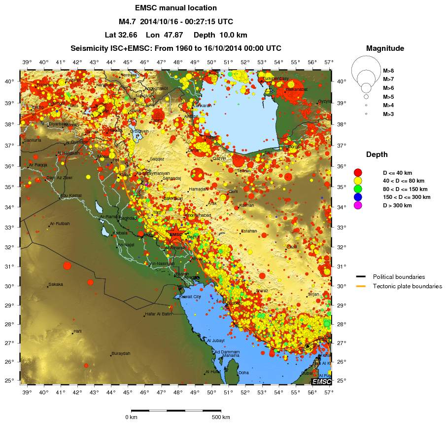 wide historical seismicity