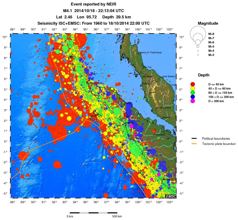 wide historical seismicity