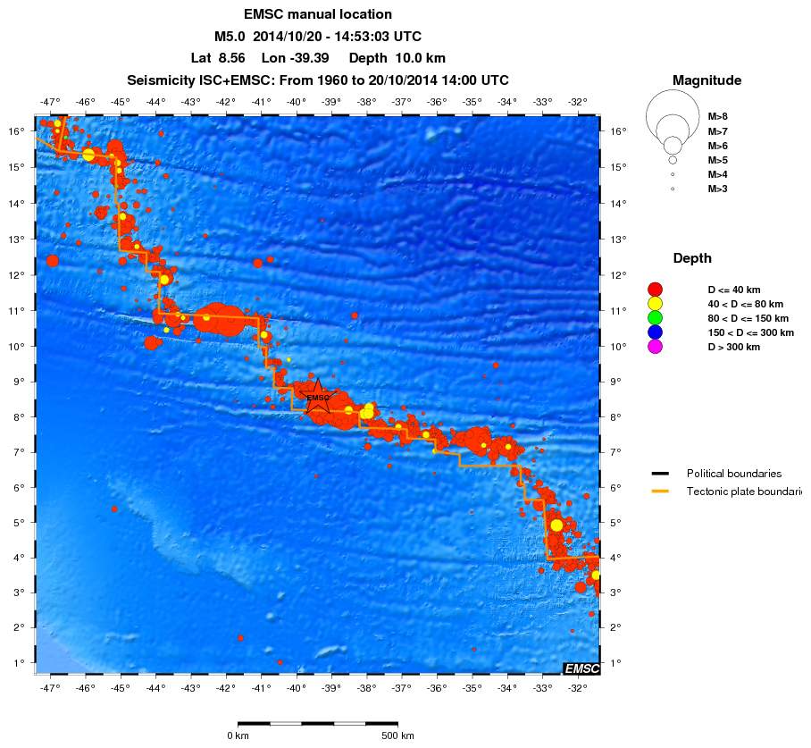 wide historical seismicity